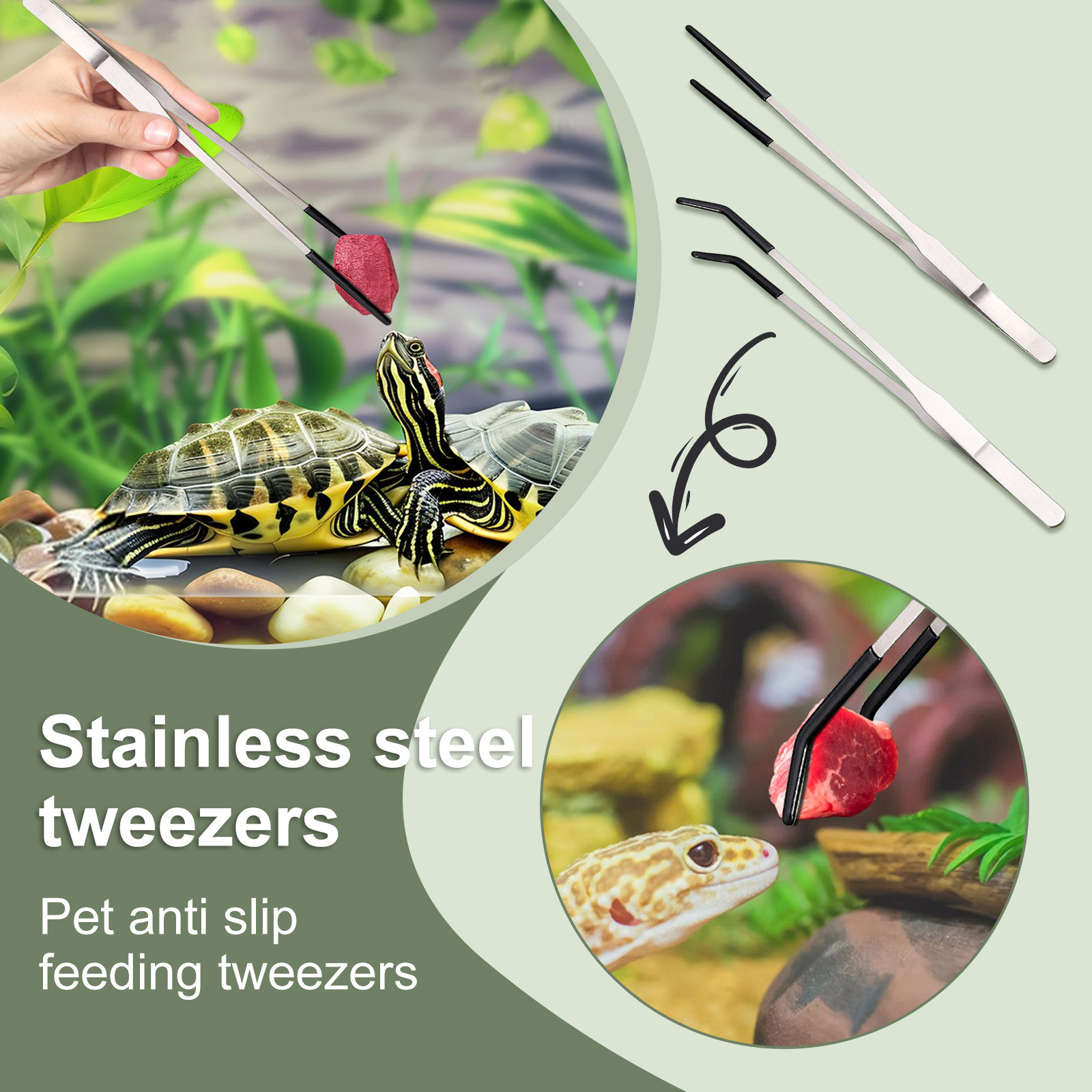 Pinset Penjepit Panjang Makan  - Water Dish Reptile ulasan dan harga